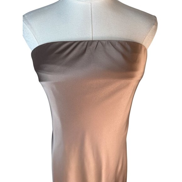 NWOT Show Me Your Mumu Large Taylor Tube Maxi Dress Dune Luxe Satin - Picture 6 of 16